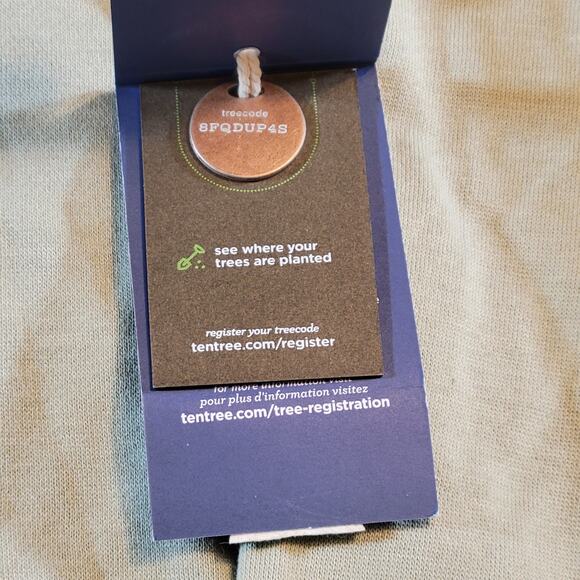 Tentree Men's Sea Grass Green Full Zip Hoodie Sustainable Medium NWT - Picture 13 of 14